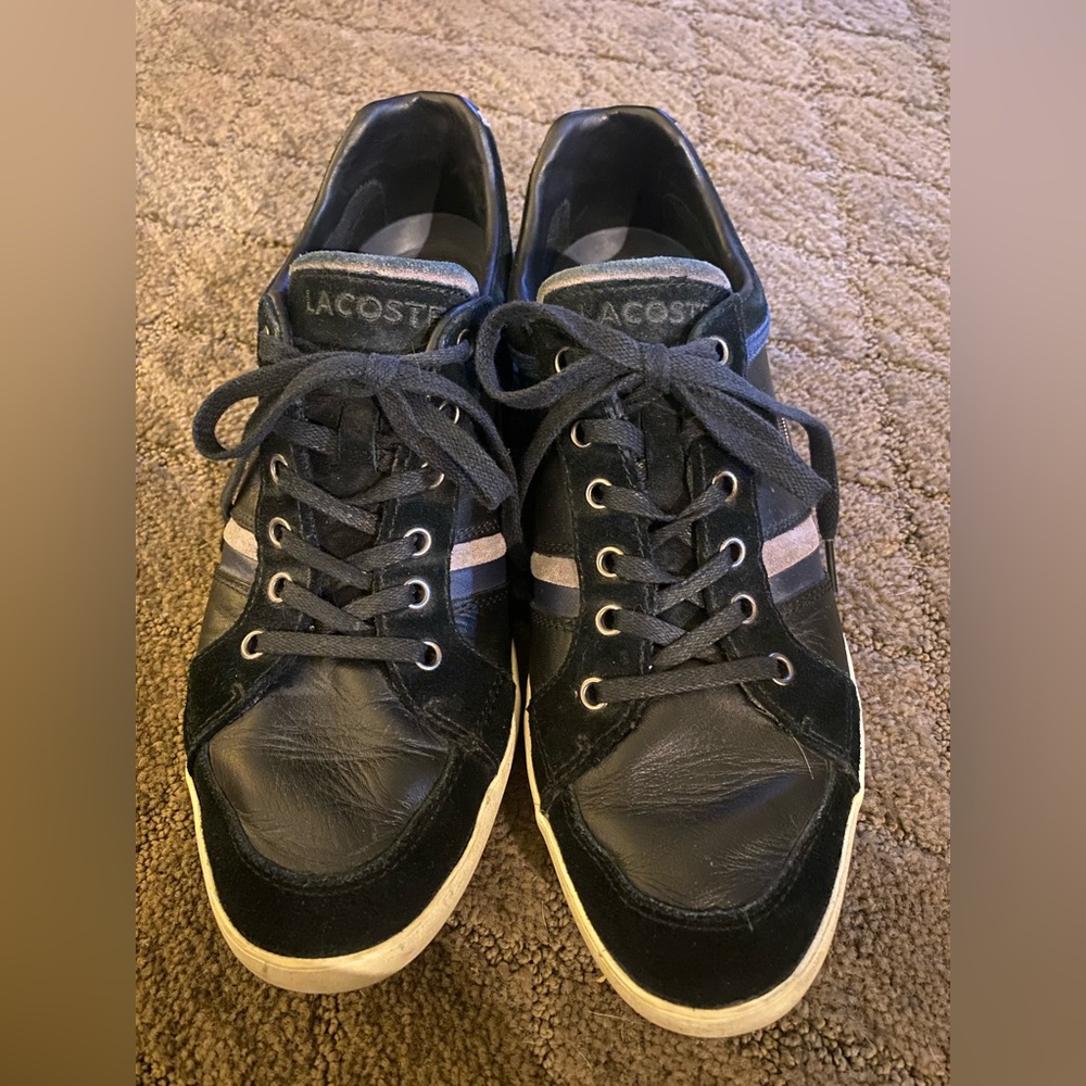 Lacoste Men’s Rayford SRM Leather Sneakers - Size 8 (Men’s).